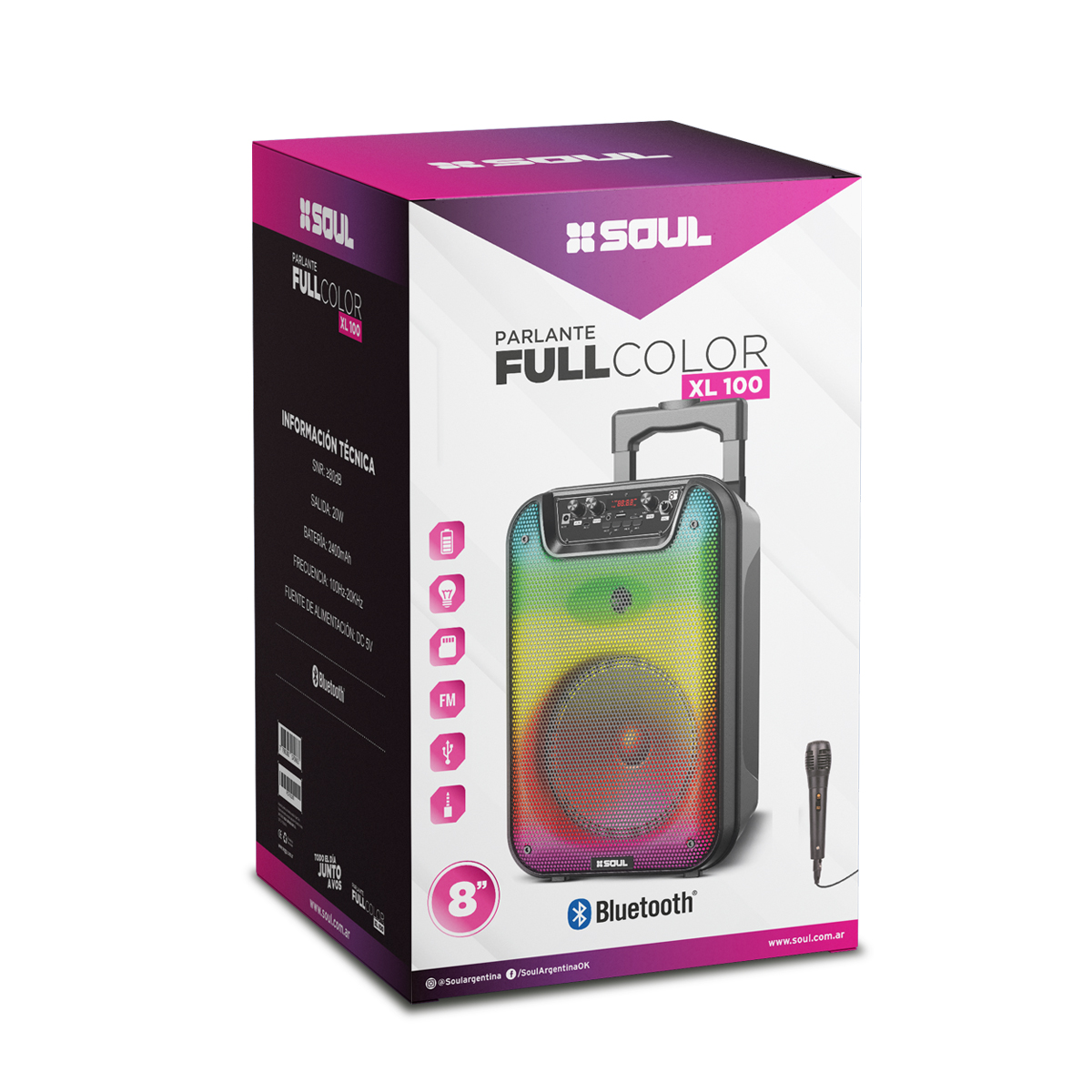 Barra de Sonido Bluetooth XB100 Marca Soul  MAYORISTA de accesorios para  celulares LYON-ARGENTINA